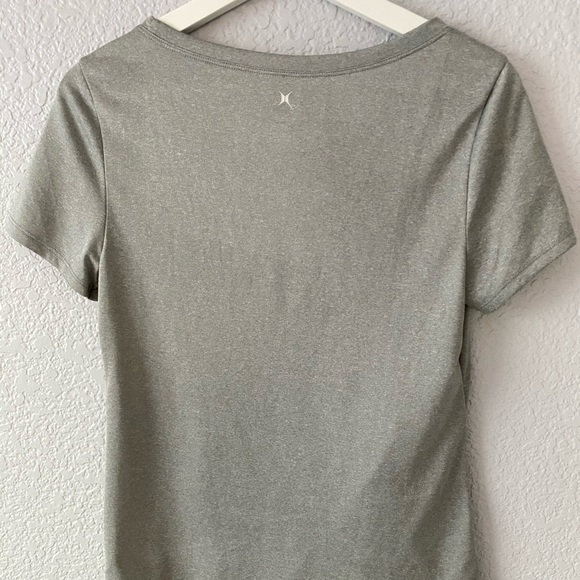 Silver Workout Tee with Twist Front - Picture 3 of 3